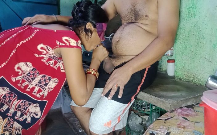Bengoli couple: Indisk bengalisk styv är knullad i köket vid tillagningstiden
