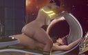 Jackhallowee production: बड़े लंड वाली आकर्षक हसीना अंतरिक्ष में अपनी बड़े स्तनों वाली प्रेमिका को चोदती है