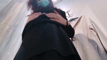 Nicoletta Embassi: Chenge wet panty in a store