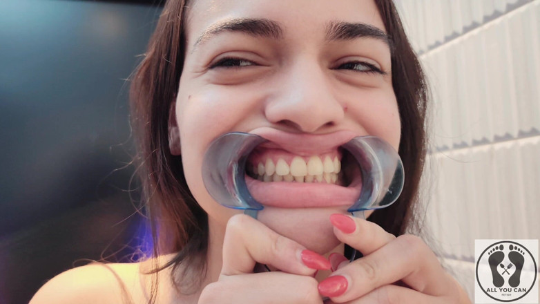 All You Can Fetish: 4K Dental Hygienist Routine Mouth Fetish Closeups Naked
