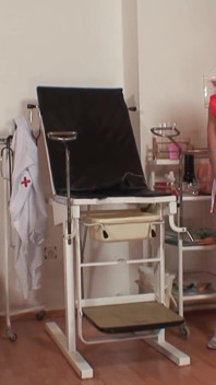 Doctor evaluating his new nurse