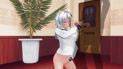 H3DC: 3D Hentai Neko Girl tě zavolala domů, aby ti vyhoněla...