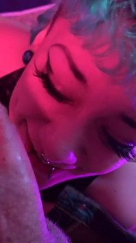 Its so Big. Teen Sucks 3rd Cock Ever and Its on Camera, Handcuffed to Chair.