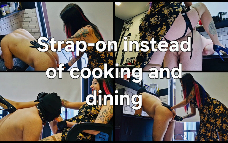 Anal Play, Strap-on Sex in the Kitchen (Your personal hell) Anal Play, Strap-on Sex in the Kitchen (Your personal hell)