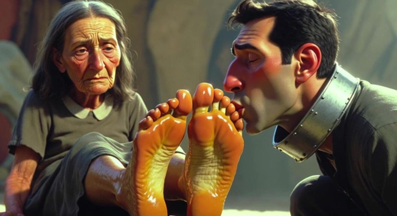 YOUR BEST FANTASY: Hombre dedicado a los pies de la anciana en asilo
