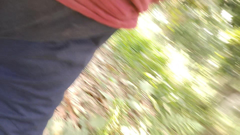 DesiDarkArt: Een Aziatische jongen in het bos aftrekkend