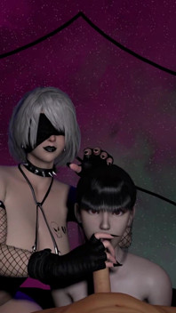 POV - Stellar Blade's Eve & Nier Automata's 2b - JAV Mocapped Sex Scene - Scena Eksperymentalna V3
