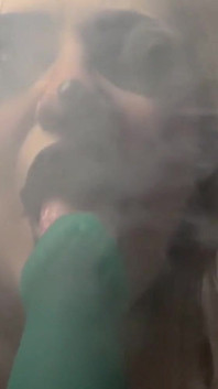 Clown Girl Gives You a Sloppy Vaping Blow Job