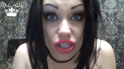 Goddess Misha Goldy: Milk yourself like a cow mooo moooo