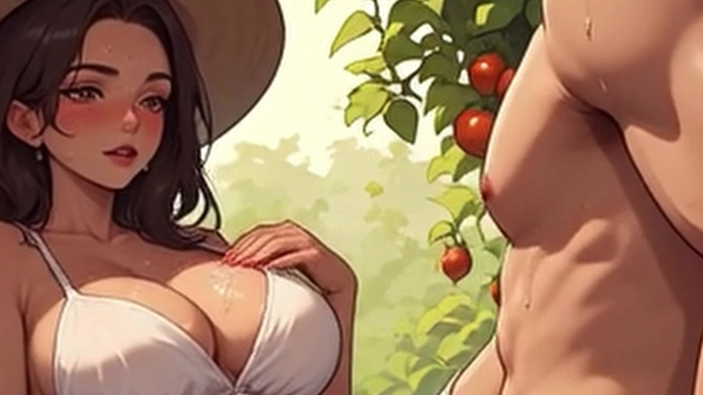 Aiwaifuloops: Waifu Garden Lady POV - chiloți Deoparte Penetrare și prim-plan pe bancă,...