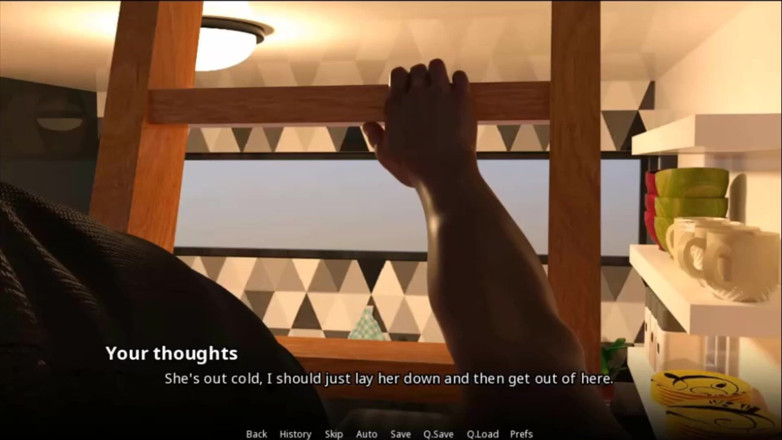Visual Novels: WVM stars university part 88 - blowjob from Latina teen in shower