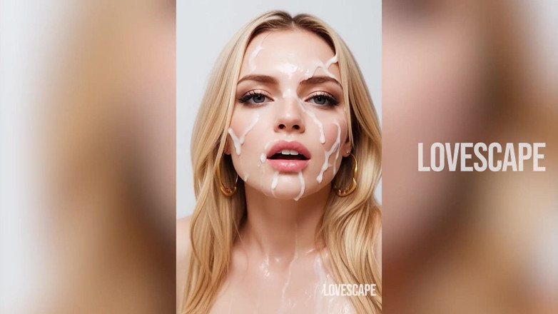 Lovescape: Cewek rambut pirang dicrot sperma sampai lubangnya menganga lebar