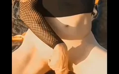 Closeup Edging Cumleaking and Ass Spreading Plus Outdoor Cuming