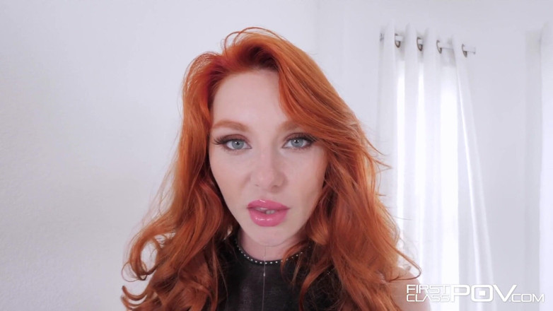 First Class POV: Atemberaubende rothaarige lacy lennon, enge muschi dehnt pOV