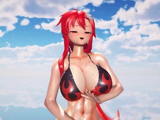Mmd anime girls: Mmd r-18 anime girls, сексуальний танцювальний кліп 144