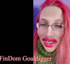 FinDom Goaldigger: Arahan makan air mani paypig