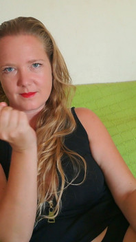 Edging My Slave Hubby's Cock on Our Old Couch