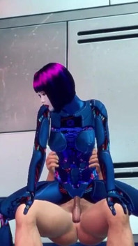 3D Space Cowboy Hardcore with Female Robot Sex Doll