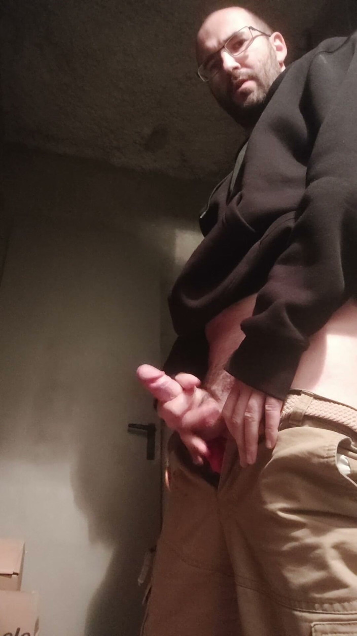 Sylvanus44: Jerking off in the Building's Cellar