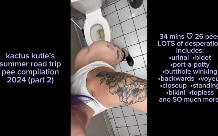 Kactus kutie: Summer Road Trip Pee Compilation Part 2