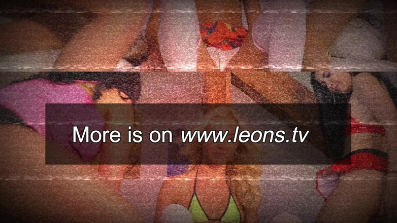 Leon Lambert Girls Twerk Parties CFNM: 3 girls 1 boy long handjob with ass shaking - part b