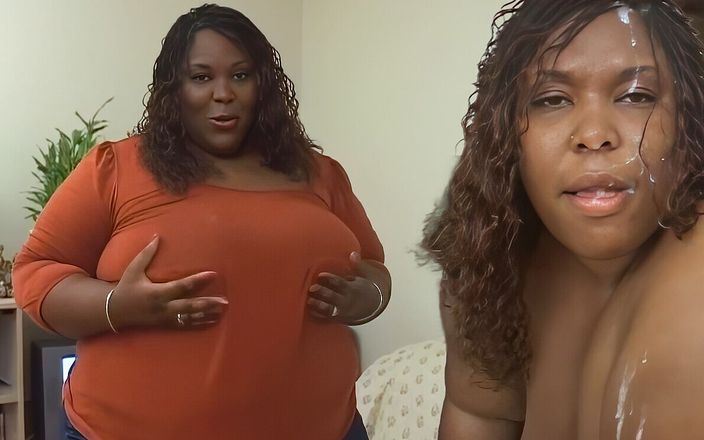 Ebony & Black: Ebano super pesante scopata e sborrata in faccia