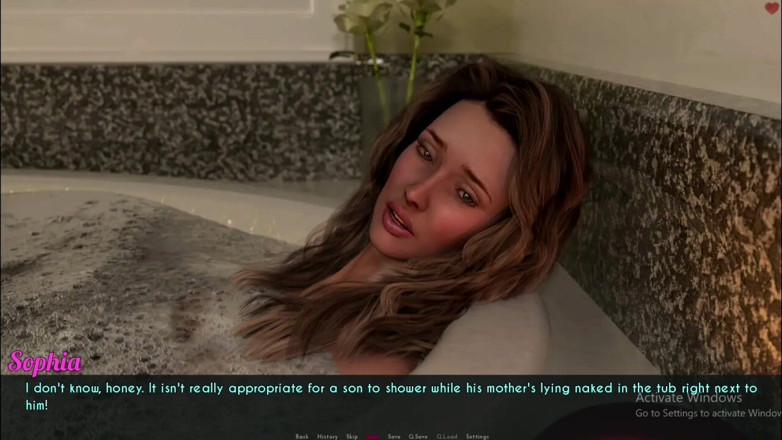 Kitty Gamer: Awam # 6 - Dylan se ducha mientras Sopia ... Sophia vio la polla...