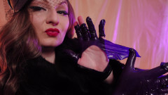 Arya Grander: ASMR: kožešinový fetiš a roztrhání latexové gumové rukavice destrukce oblečení (Arya...