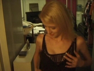 Flash Model Amateurs: Blonde with small tits gets a huge load