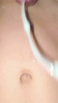 Big Cumshot on Skinny Girl