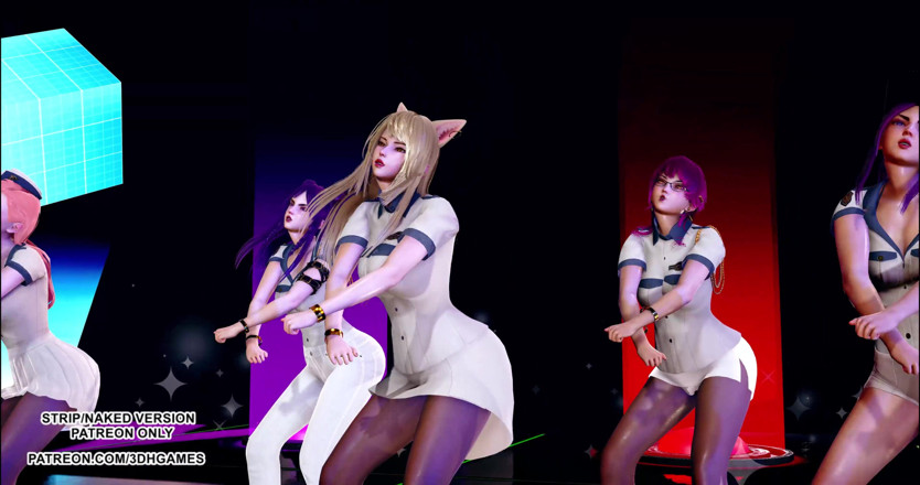 3D-Hentai Games: Itzy - möchtegern-heißer kpop-tanz KDA Ahri Akali Kaisa evelynn Seraphine