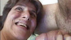 My best friend's sister - Mature body hair chick gives good blowjob