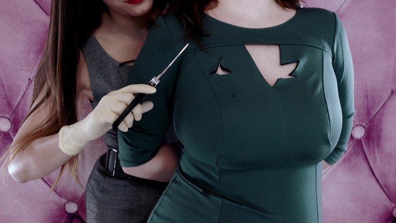 Arya Grander: Clothes Destruction Video - Fetysz lesbijki BDSM perwersyjne