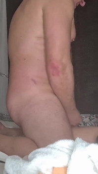 Last Sex of the Day with a Huge Dildo in Her Pussy