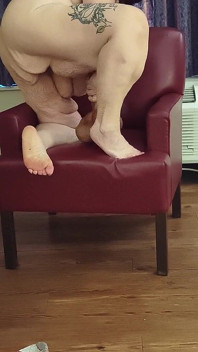 Fat Whore Rides You in the Chair Cums Squirting Everywhere