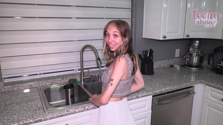 Teenytaboo: Breezy Helps Step-stepdad While Step-moms at Work