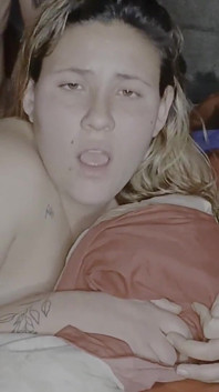 He Bites the Pillow to Avoid Screaming and Waking up His Stepsister - Artificial Double Penetration to My Sister-in-law