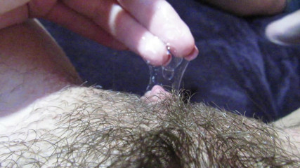 Cuteblonde666: Licking and sucking my big clit hairy pussy until I...