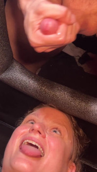 Cum Facial at the Gloryhole