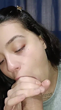 POV: Krásná Argentina Kouří Velký Penis až Do Konce