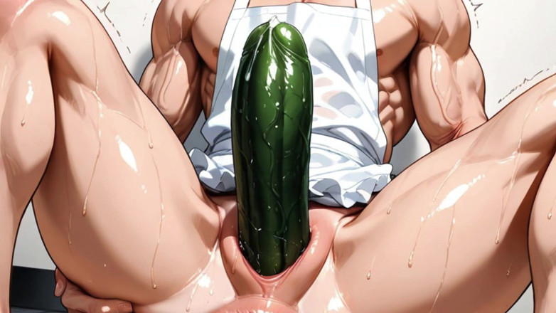 Trans-Men FTM Hentai: Femboy Ftm Empujando Enormes Pepinos Por Sus Agujeros Viscosos. Humillación...