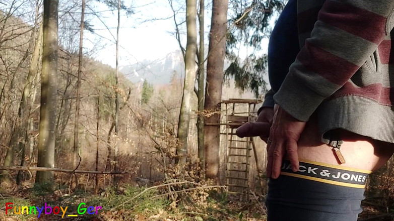 Funnyboy-Ger: Dreamlike I Pee in the Forest in the Mountains and...