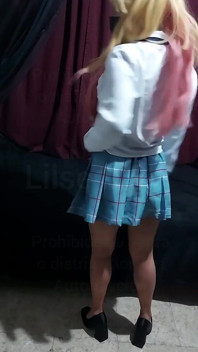Otaku ile Marin Cosplay Mastürbasyon Yapıyor Anal
