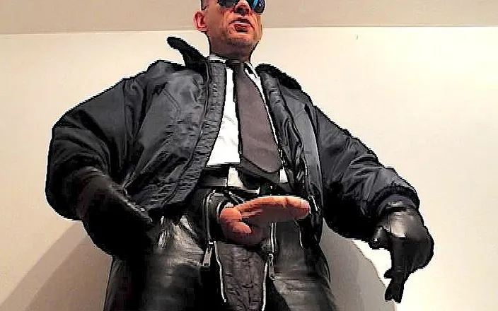 GERMANE_XL: Leather Cop 46 Cigar and Cum Shotss