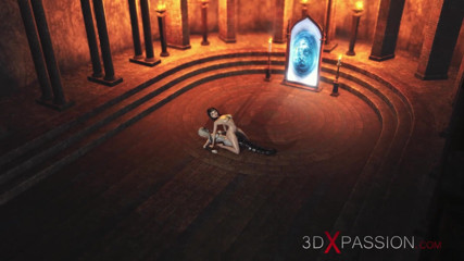 3dxpassion-transgender: 3d dickgirl witch fucks a sexy girl in the dark...