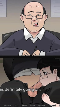 Hazelnut Latte: Travesti está chupando seu chefe debaixo da mesa enquanto ele está em uma videochamada - episódio 22