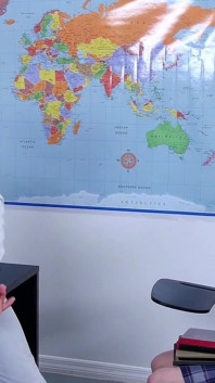 Petite Student Dolly Little Gets a Little Help From Her Professor