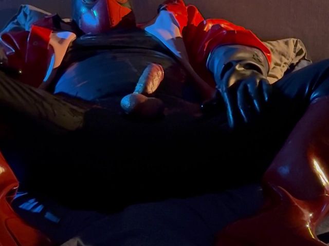 Red Rubber Gear Bull (Rubber boots bull)
