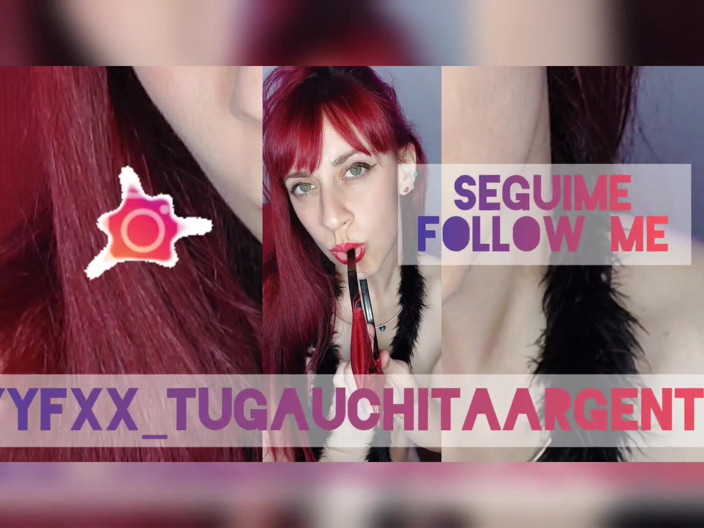 Tu Gauchita Argentina: Shyyfxx Tiktoker Jugando Y Pajeandose Para Un Seguidor Mientras Le...