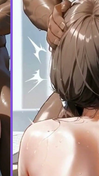 Anime cuckold antara kaum - isteri jalang mengambil beberapa zakar hitam besar